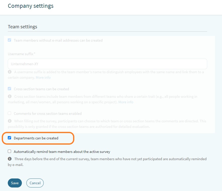 What is the difference between team and department?